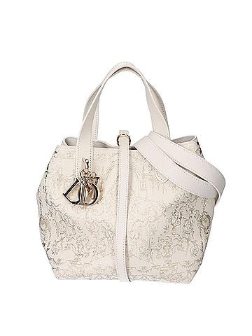 Christian Dior Christian Dior M2835OJNB_M01E 26SS Toujours Vertical Tote Small 2-Way Handbag White Women's (view 1)
