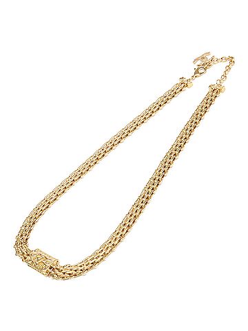 Chanel CHANEL (Chanel) Excellent Condition ABB839 B23K Matelassé Bag Motif Coco Mark Chain Necklace Gold Women's (view 2)
