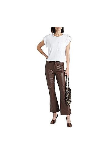 Veronica Beard Beverly skinny flare Faux Leather Pants (view 1)