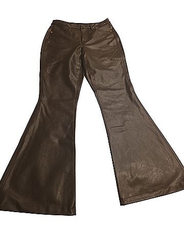 Veronica Beard Beverly skinny flare Faux Leather Pants (view 2)