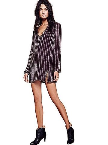 Free People Black Magic Mini Dress Cocktail Dress (view 1)