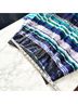 Carlisle 100% Silk Stripes Black Blue Silk Skirt Size 4 - photo 7