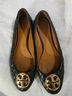 Tory Burch Solid Black Gold Flats Size 9 1/2 - photo 3
