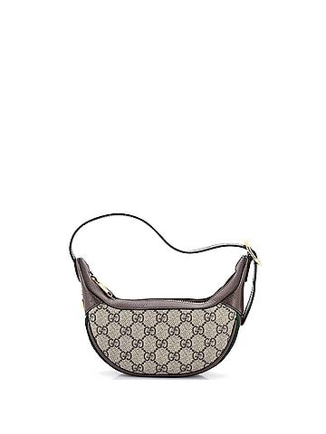 Gucci Ophidia Half Moon Bag GG Coated Canvas Mini (view 1)