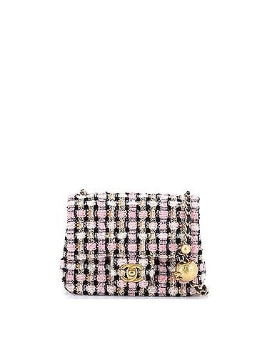 Chanel Pearl Crush Square Flap Bag Quilted Tweed Mini (view 1)