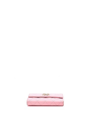 Chanel Textured CC Flap Wallet Quilted Caviar Medium (view 2)