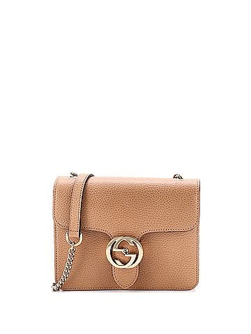 Gucci Interlocking Shoulder Bag Leather Small (view 1)