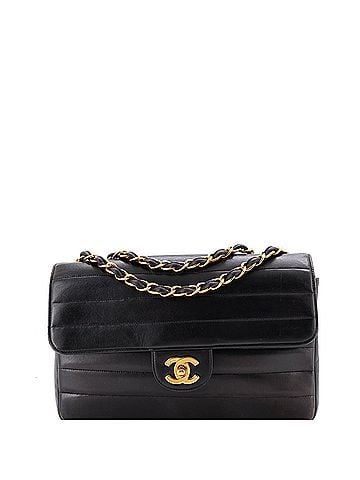 Chanel Vintage CC Flap Bag Horizontal Quilted Leather Jumbo (view 1)
