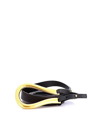 Bottega Veneta Double Strap Horsebit Buckle Belt Leather Wide (view 1)
