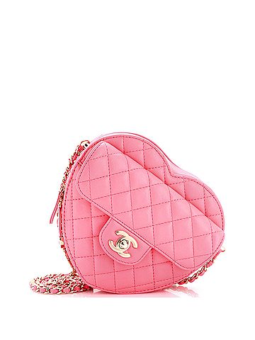 Chanel CC in Love Heart Bag Quilted Lambskin Large (view 1)