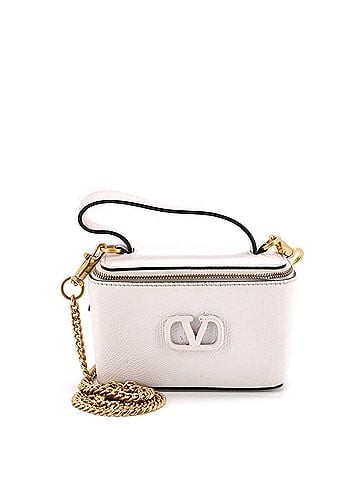 Valentino Garavani VLogo Top Handle Vanity Case Leather (view 1)