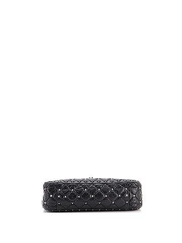 Valentino Garavani Rockstud Spike Flap Bag Crystal Embellished Quilted Leather Medium (view 2)