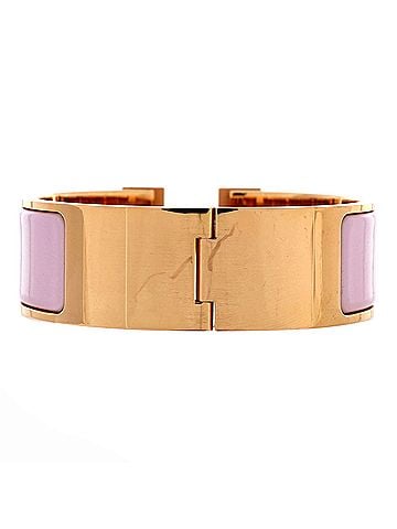 Hermès Clic H Bracelet Enamel Wide (view 2)