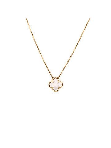 Van Cleef & Arpels Vintage Alhambra Pendant Necklace 18K Yellow Gold and Mother of Pearl (view 1)