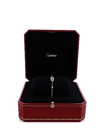 Cartier Agrafe Cable Chain Bracelet 18K White Gold with Diamonds (view 2)