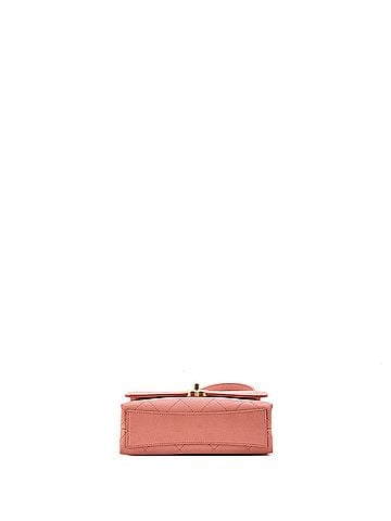 Chanel Bracelet On Chain Flap Bag Quilted Caviar Mini (view 2)