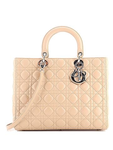 Christian Dior Lady Dior Bag Cannage Quilt Lambskin Large (view 1)