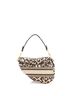 Christian Dior 100% Canvas Plain Brown Saddle Handbag Mizza Embroidered Canvas Medium One size - photo 4