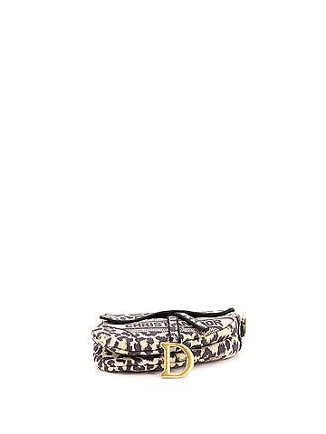 Christian Dior Saddle Handbag Mizza Embroidered Canvas Medium (view 2)