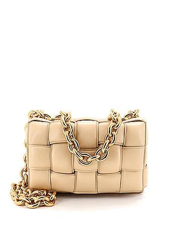 Bottega Veneta Cassette Chain Crossbody Bag Padded Maxi Intrecciato Leather (view 1)