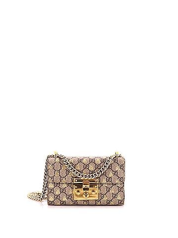 Gucci Padlock Shoulder Bag Printed GG Coated Canvas Small (view 1)