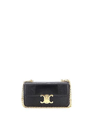 Céline Claude Chain Shoulder Bag Lizard (view 1)