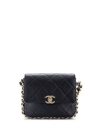 Chanel Framing Chain Flap Bag Quilted Calfskin Small (view 1)