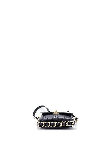 Chanel Framing Chain Flap Bag Quilted Calfskin Small (view 2)