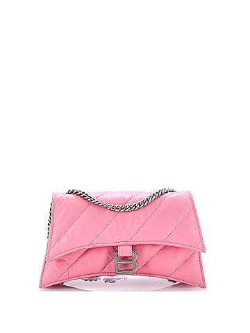 Balenciaga Crush Chain Flap Bag Quilted Crushed Calfskin Small (view 1)