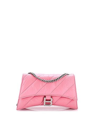 Balenciaga Crush Chain Flap Bag Quilted Crushed Calfskin Small (view 1)