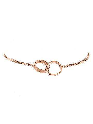Cartier Love Interlocking Bracelet 18K Rose Gold (view 1)