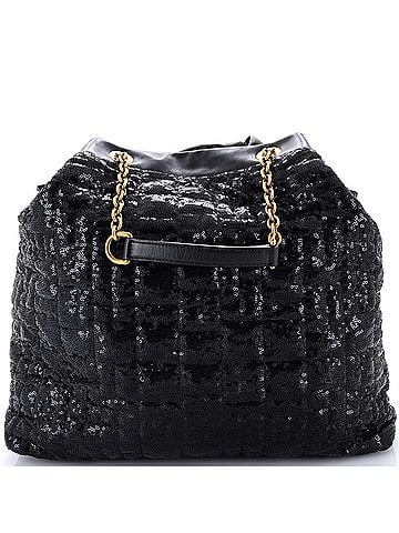 Dolce & Gabbana Miss Kristen Tote Sequin Embellished Leather Large (view 1)