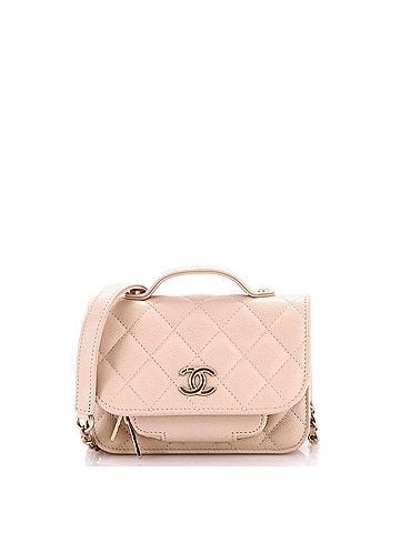Chanel Business Affinity Flap Clutch with Chain Quilted Caviar (view 1)
