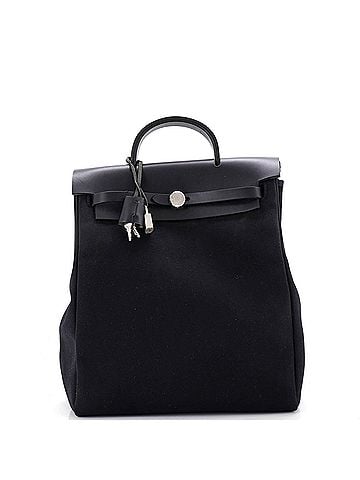 Hermès Herbag A Dos Backpack Toile (view 1)