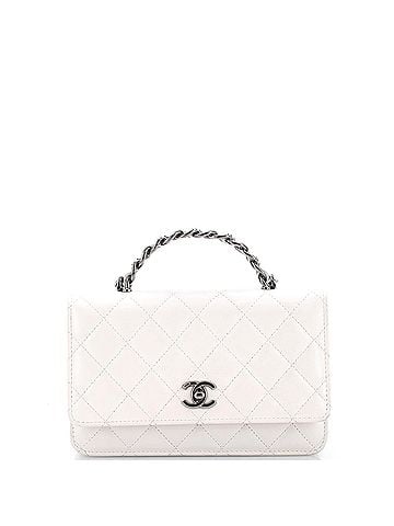 Chanel Crystal Top Handle Wallet on Chain Quilted Lambskin (view 1)