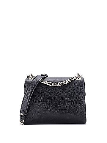 Prada Monochrome Shoulder Bag Saffiano Leather Small (view 1)
