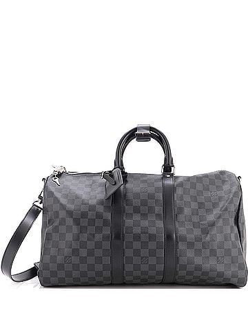 Louis Vuitton Keepall Bandouliere Bag Damier Graphite 45 (view 1)