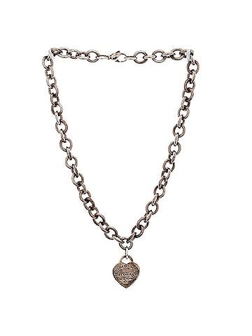 Tiffany & Co. Return To Tiffany Heart Tag Choker Necklace Sterling Silver (view 2)