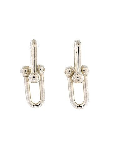 Tiffany & Co. Hardwear Link Earrings Sterling Silver Large (view 1)