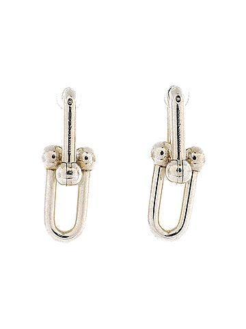 Tiffany & Co. Hardwear Link Earrings Sterling Silver Large (view 2)