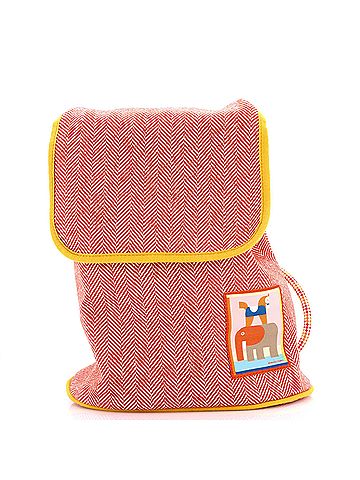 Hermès Les Cabanes Backpack Embroidered Toile (view 1)