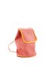 Hermès 100% Wool Red Orange Yellow Les Cabanes Backpack Embroidered Toile One size - photo 3