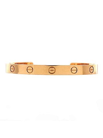 Cartier Love Cuff Bracelet 18K Rose Gold (view 1)