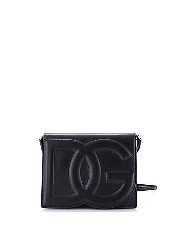 Dolce & Gabbana DG Logo Flap Shoulder Bag Leather Small (view 1)