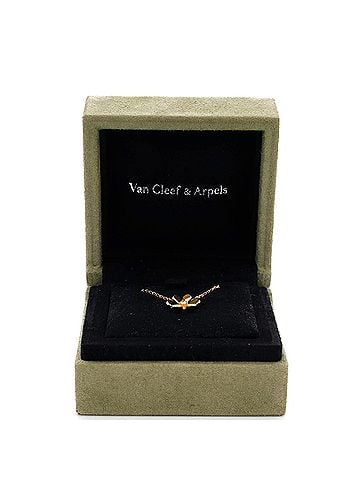 Van Cleef & Arpels Frivole Pendant Necklace 18K Yellow Gold and Diamond Mini (view 2)