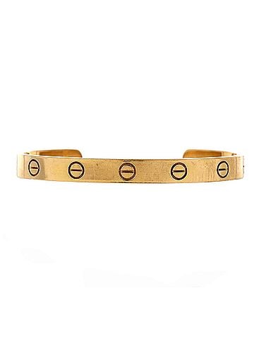 Cartier Love Cuff Bracelet 18K Yellow Gold (view 1)