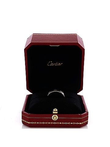 Cartier Love Wedding Band Ring 18K White Gold (view 2)