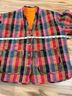 Rujuta Sheth 100% Cotton Plaid Multi Color Jacket Size S - photo 5