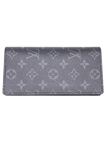 Louis Vuitton LOUIS VUITTON M61697 Portefeuille Brazza Monogram Eclipse Long Wallet (with coin purse) Men's (view 1)