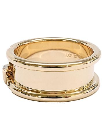 Louis Vuitton LOUIS VUITTON (Louis Vuitton) Refurbished Q9O58O 750 LV Volt One 0.02ct Diamond Ring, Yellow Gold, Men's (view 2)